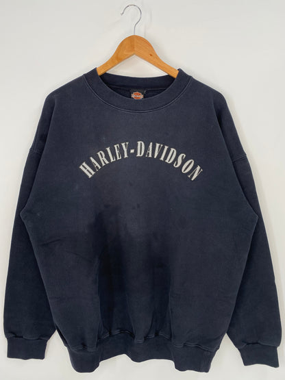 90’s HARLEY DAVIDSON Made in USA Size XL Vintage Sweat-Shirt / K3906