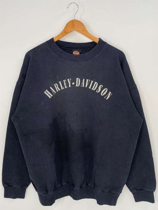 90’s HARLEY DAVIDSON Made in USA Size XL Vintage Sweat-Shirt / K3906