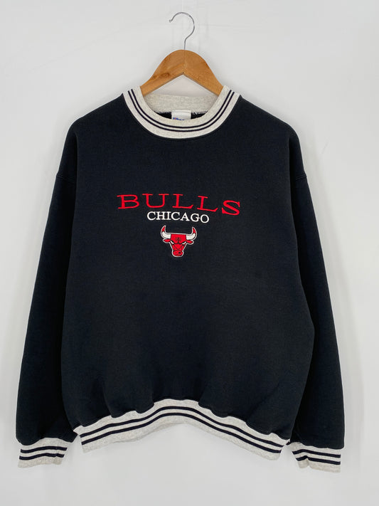 00' CHICAGO BULLS Size L Vintage NBA Sweat-shirt / 9427