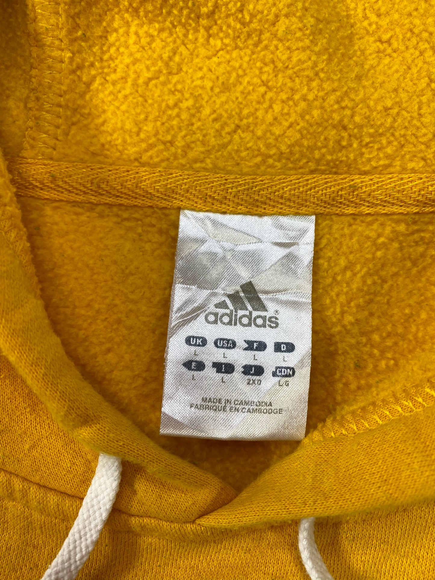 00' ADIDAS Size L Vintage Hoodie Sweat-shirt  / 6101