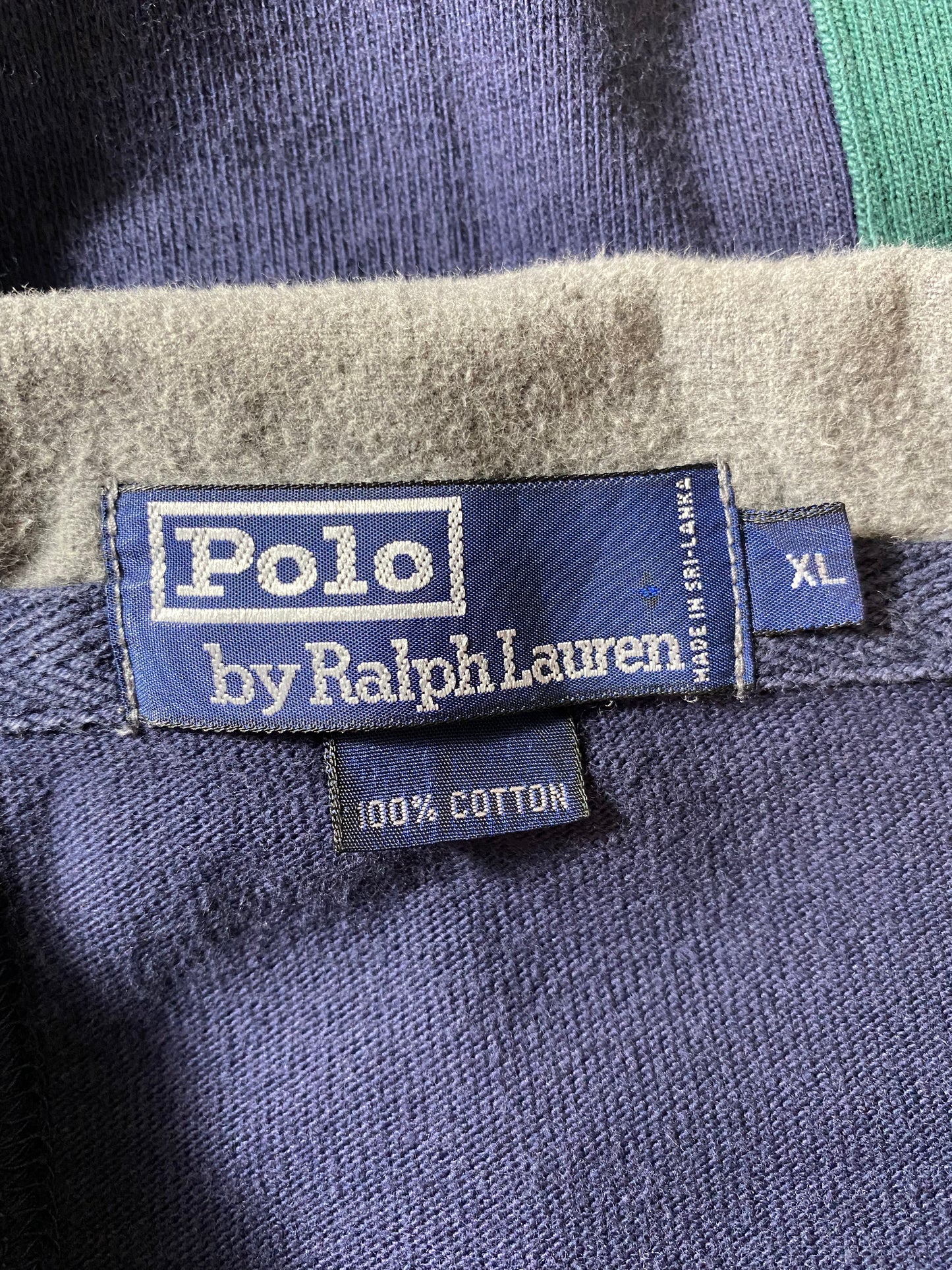 90’s POLO RALPH LAUREN Size XL Vintage Rugby-Shirt / K2036