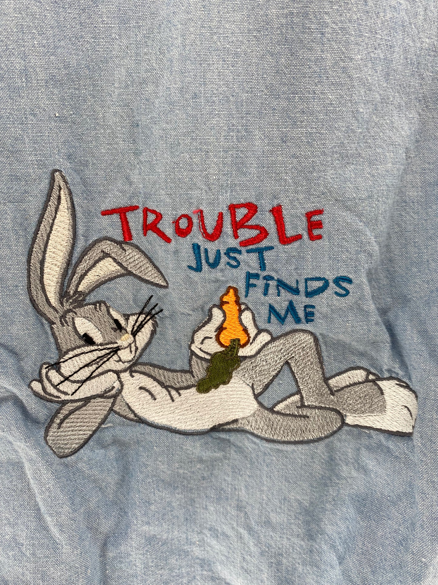 Vintage LOONEY TUNES  Size No tag (Approx.L-XL) Long Sleeve Shirts / k600