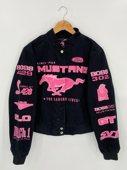 Vintage FORD MUSTANG Size Ladies L Racing Jacket  / 7019