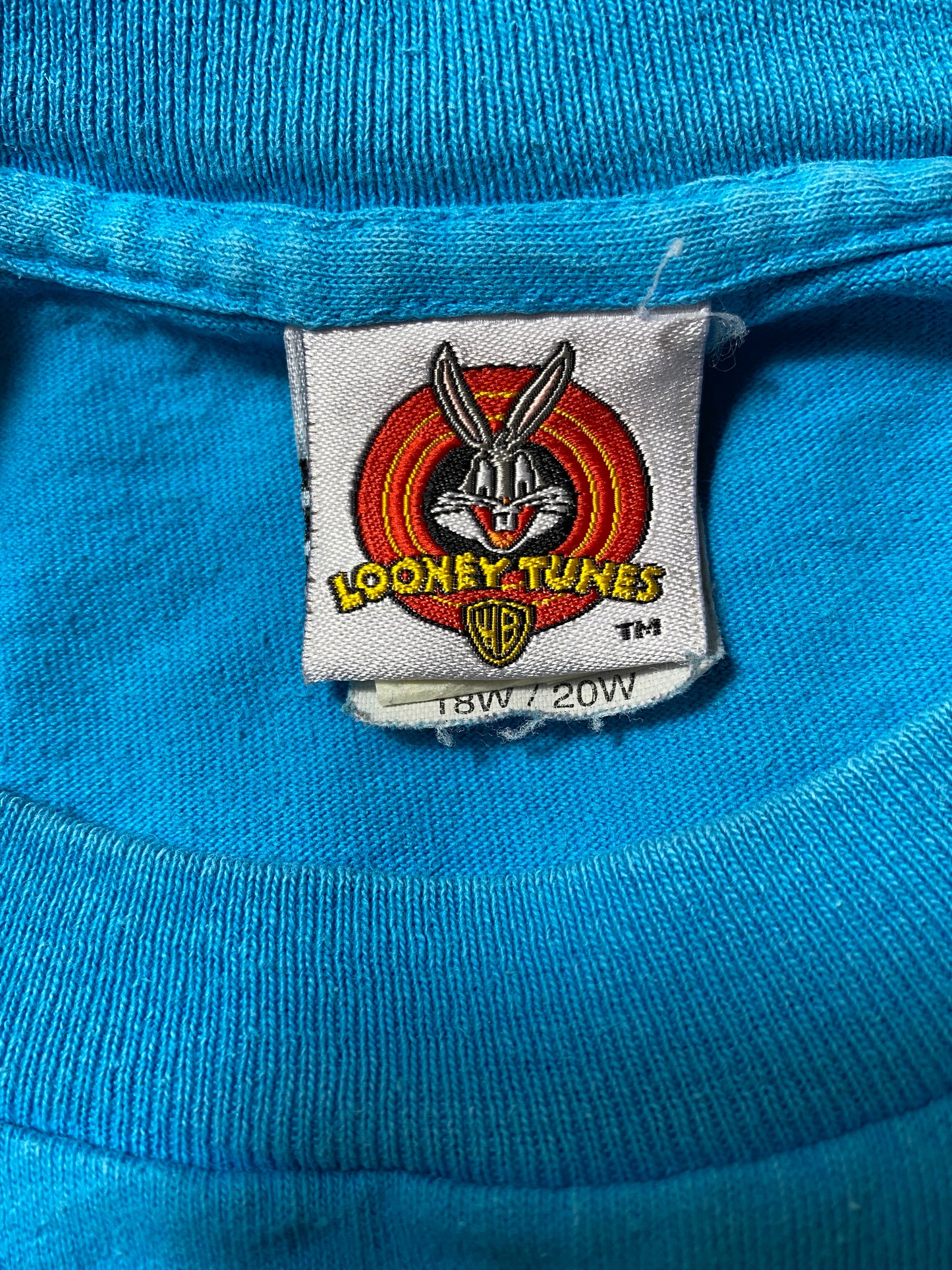 1997' LOONEY TUNES TWEETY Made in USA Size (Approx.XL) Vintage T-Shirts / k597