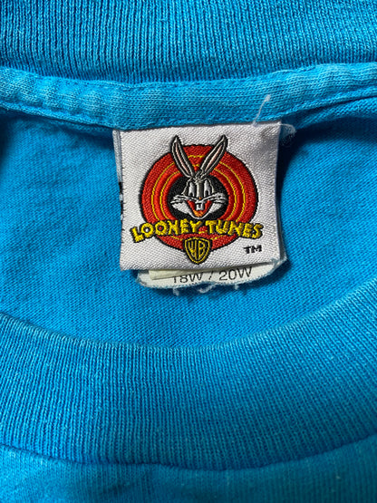 1997' LOONEY TUNES TWEETY Made in USA Size (Approx.XL) Vintage T-Shirts / k597