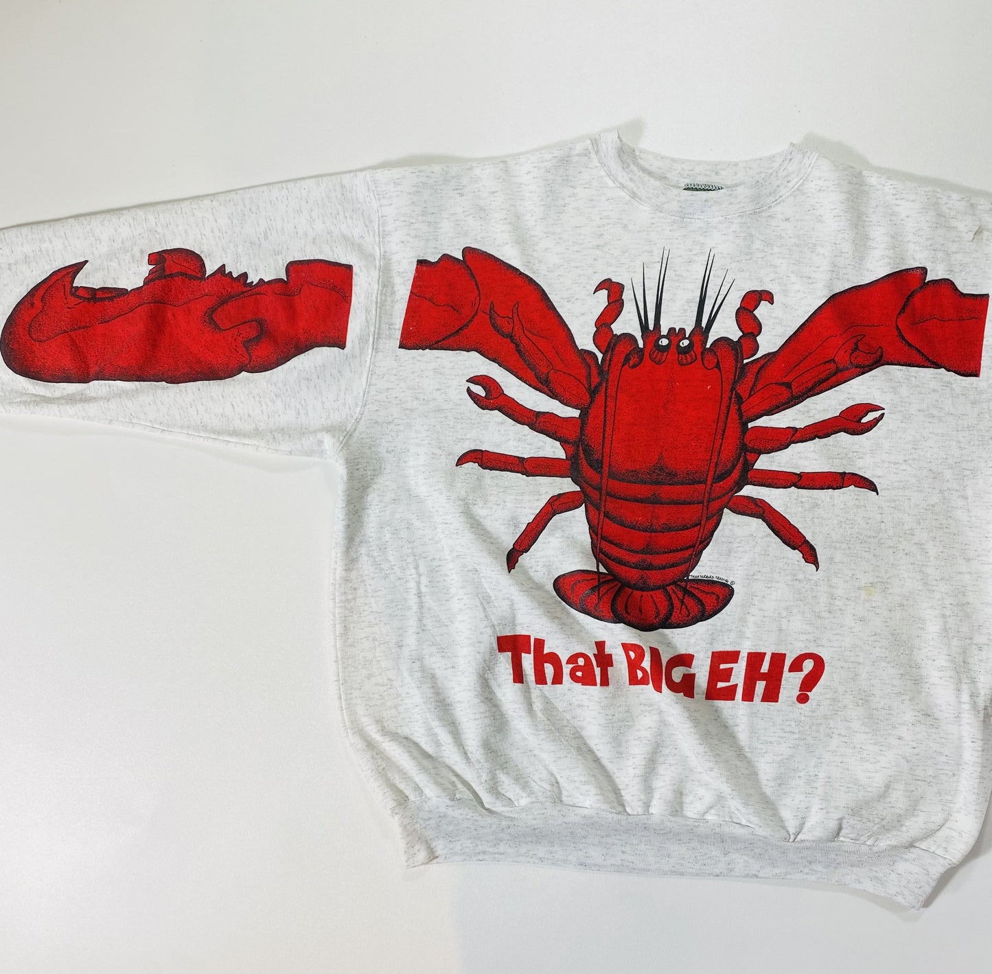90’s LOBSTER PRINT Size One Size (Approx. XL) Vintage Sweat-shirt / K6289