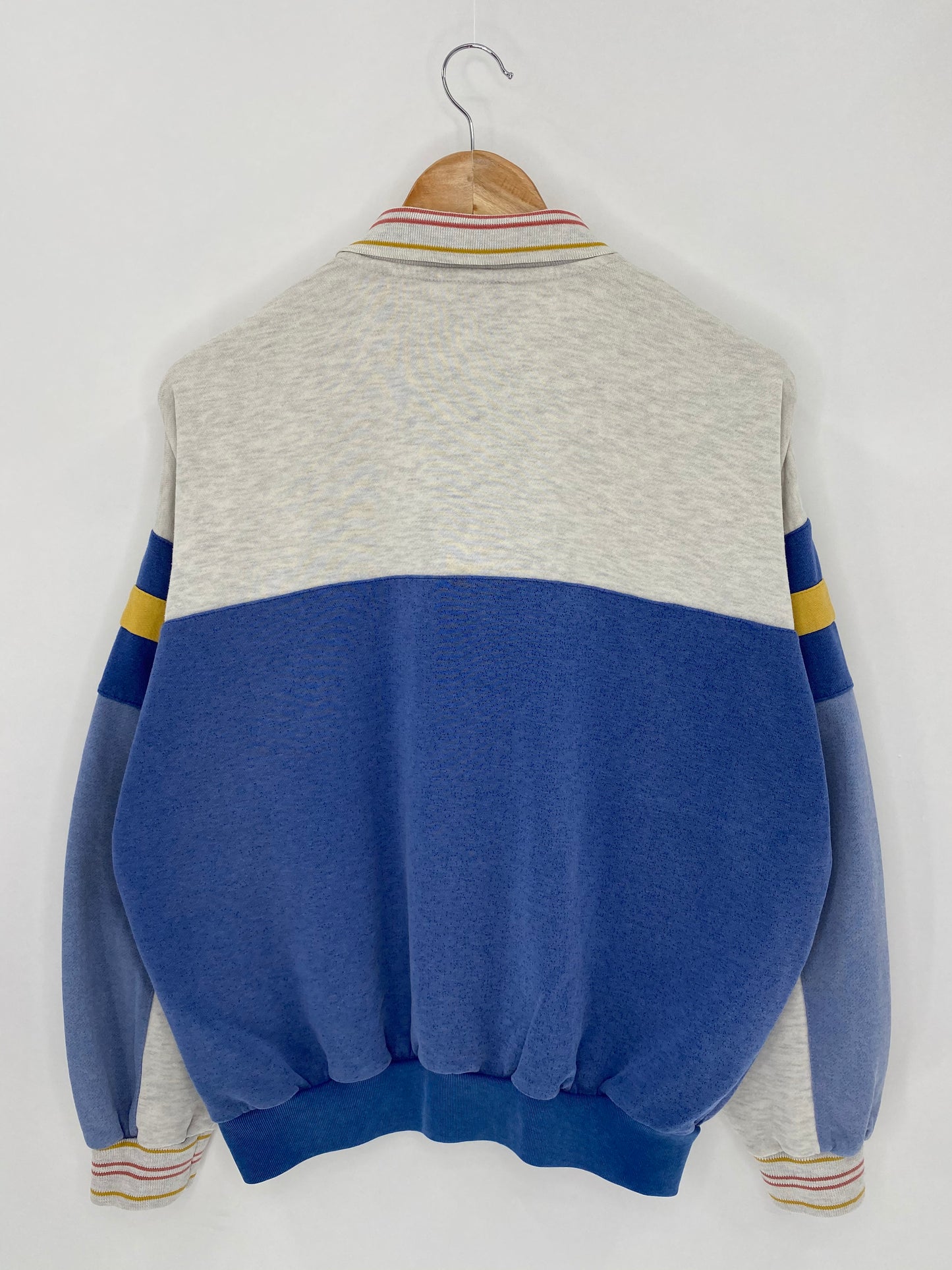 80's ADIDAS  Size M Vintage Half-Zip Sweat-shirt   / 5911