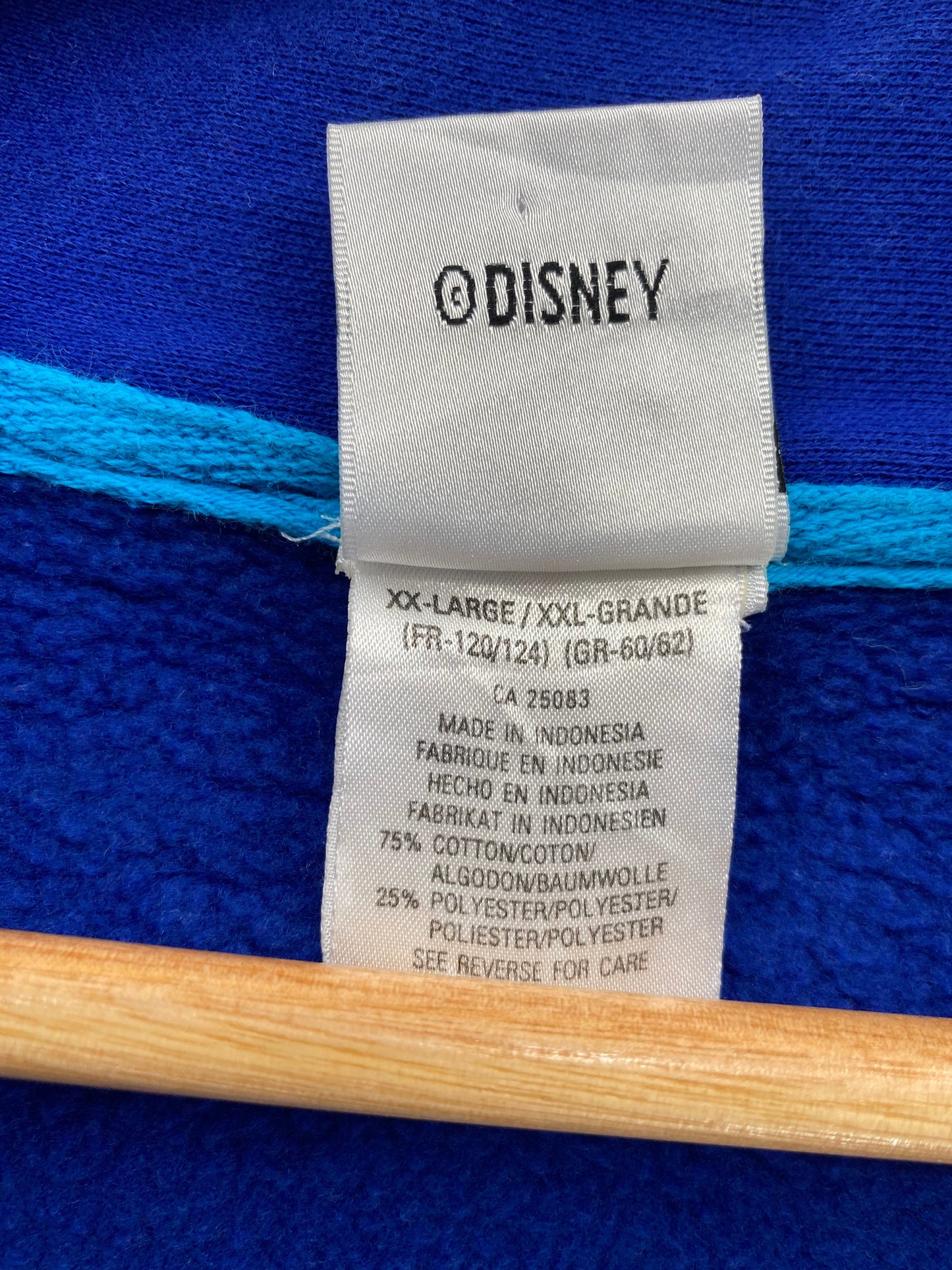 00' DISNEY TIGGER Size XXL Vintage Half-zip Sweat-shirt / A4727