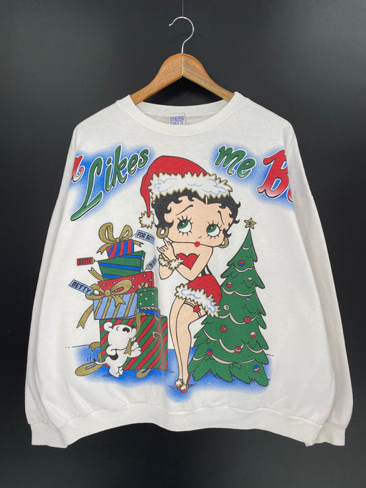 90's BETTY Made in USA Size 18/20W (Approx. XXL) Vintage Sweat-shirt / 8483