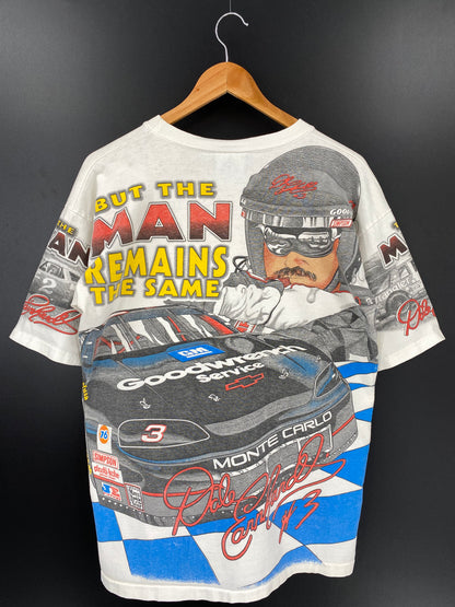 1996' DALE EARNHARDT Made in USA Size M Vintage Racing T-Shirt / K2255