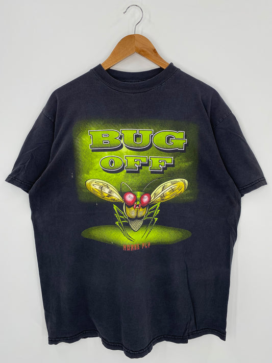 90’s BUG OFF Size XL Vintage T-Shirt / K1173