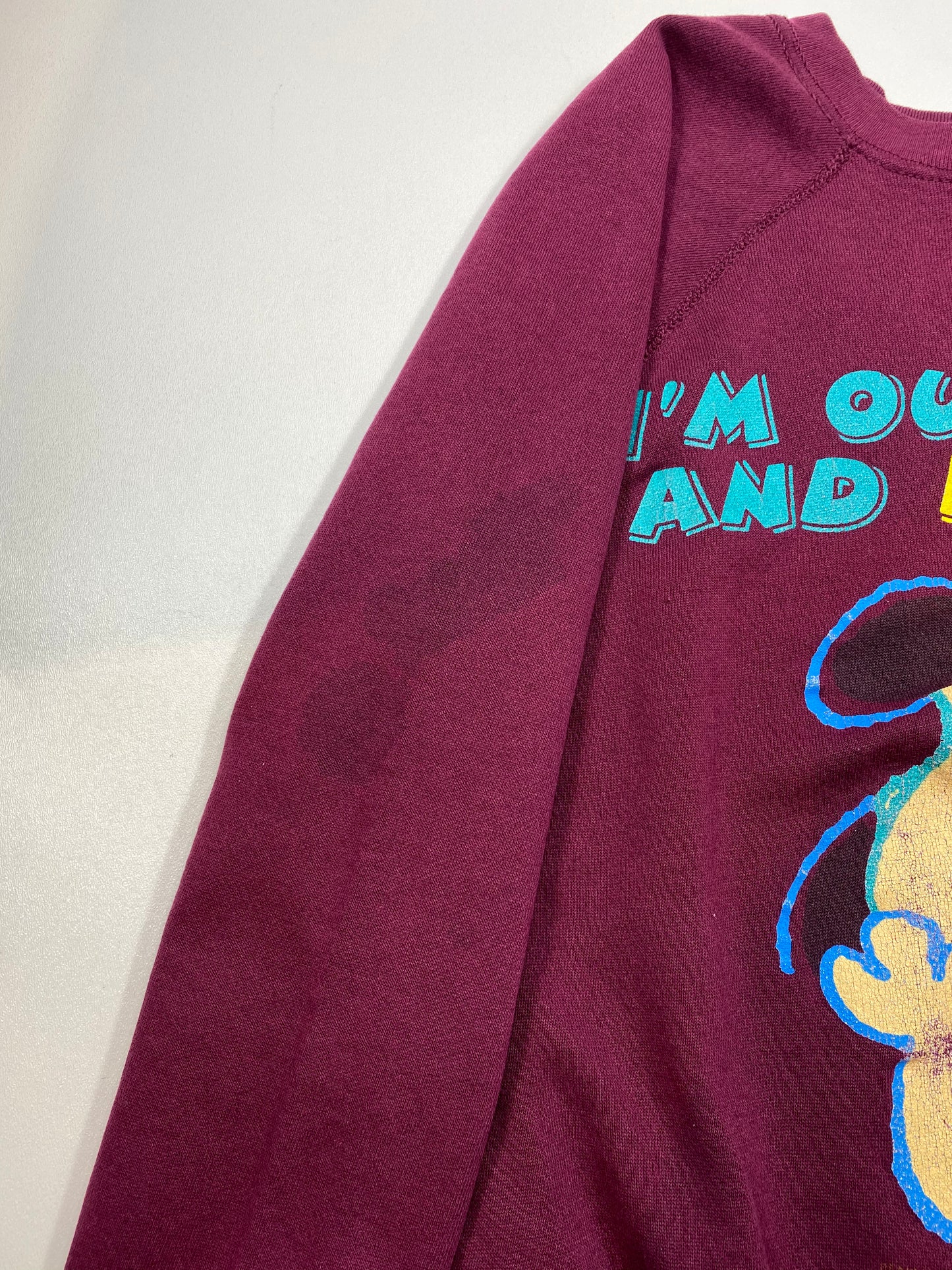 90's Snoopy Lucy Made in USA Size XL Vintage Sweat-Shirt / 5629