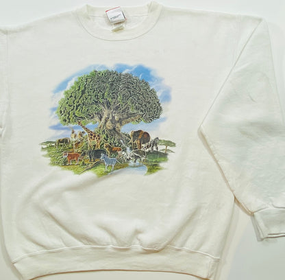 90's DISNEY ANIMAL KINGDOM Made in USA Size L Vintage Sweat-shirt   / 5957