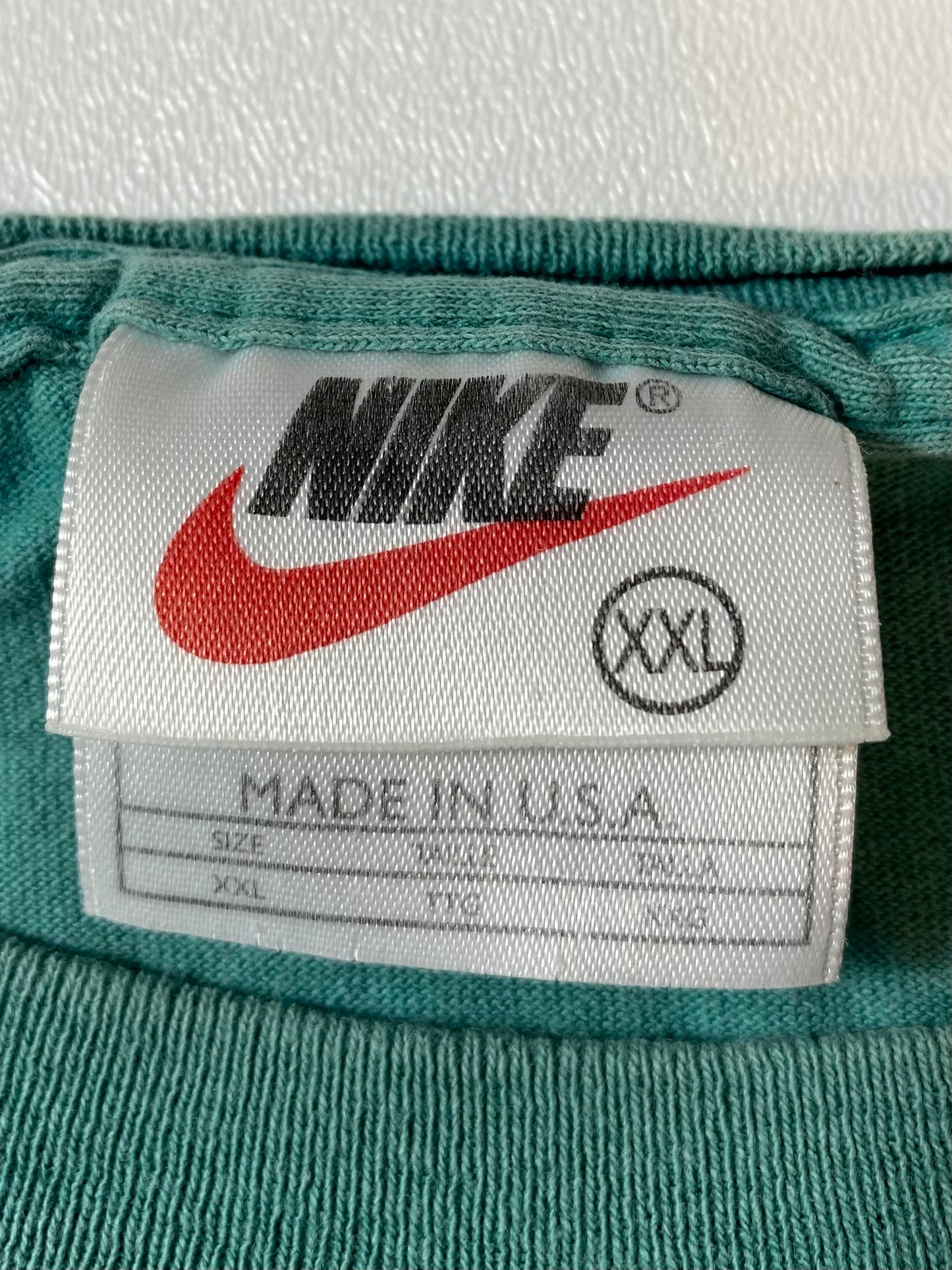 90’s NIKE Mini Swoosh Made in USA Size XXL Vintage T-shirt / 8695