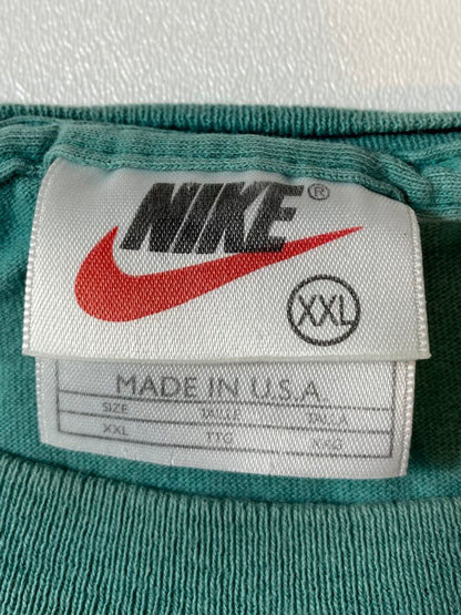 90’s NIKE Mini Swoosh Made in USA Size XXL Vintage T-shirt / 8695