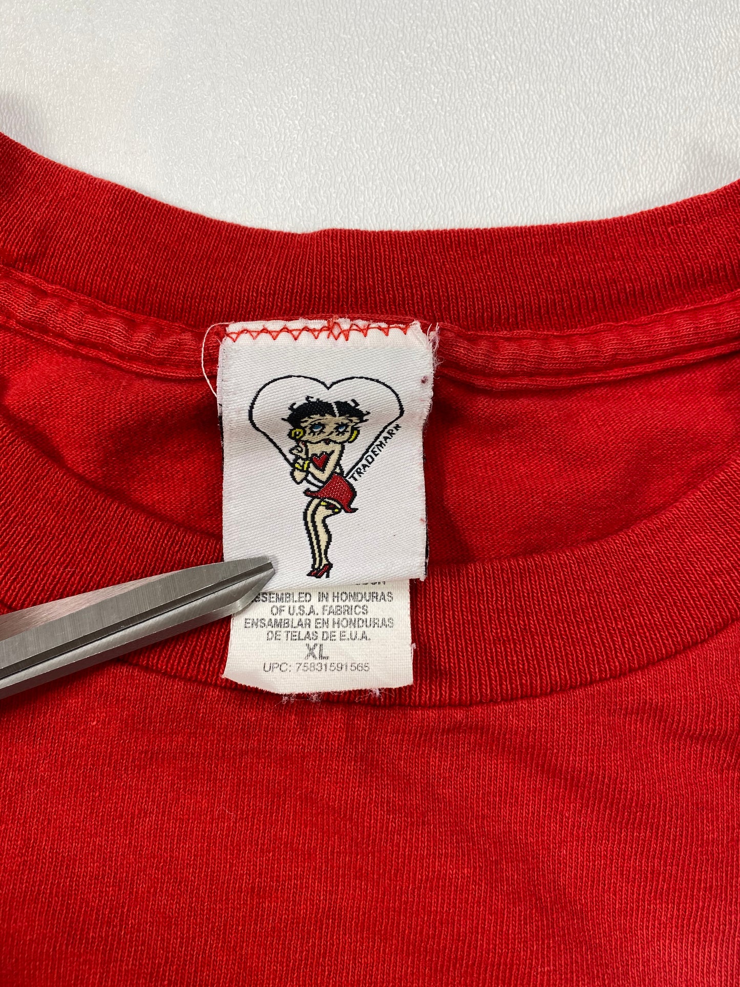 00' BETTY BOOP Size XL Vintage T-Shirt / 6167