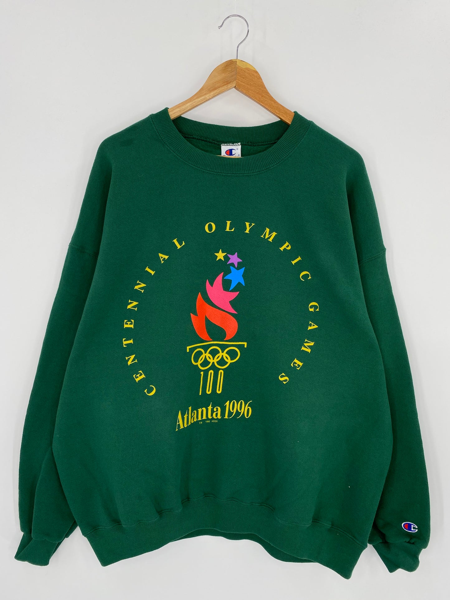 1996 ATLANTA OLYMPIC Made in USA Size XXL Vintage Sweat-shirt / 8001