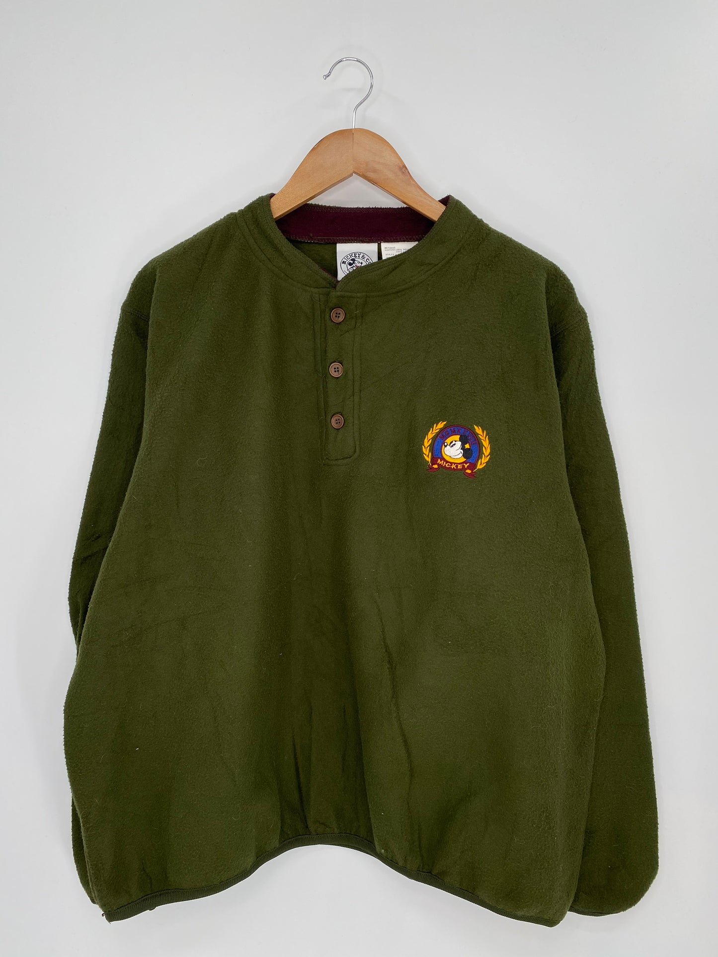 90's DISNEY MICKEY Size M Vintage Fleece Shirt / 8087