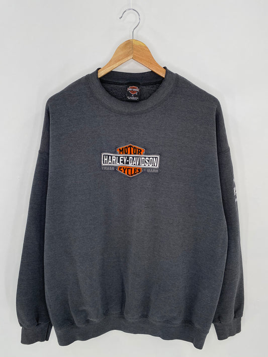 90’s HARLEY DAVIDSON Made in USA Size XL Vintage Sweat-Shirt / 6952