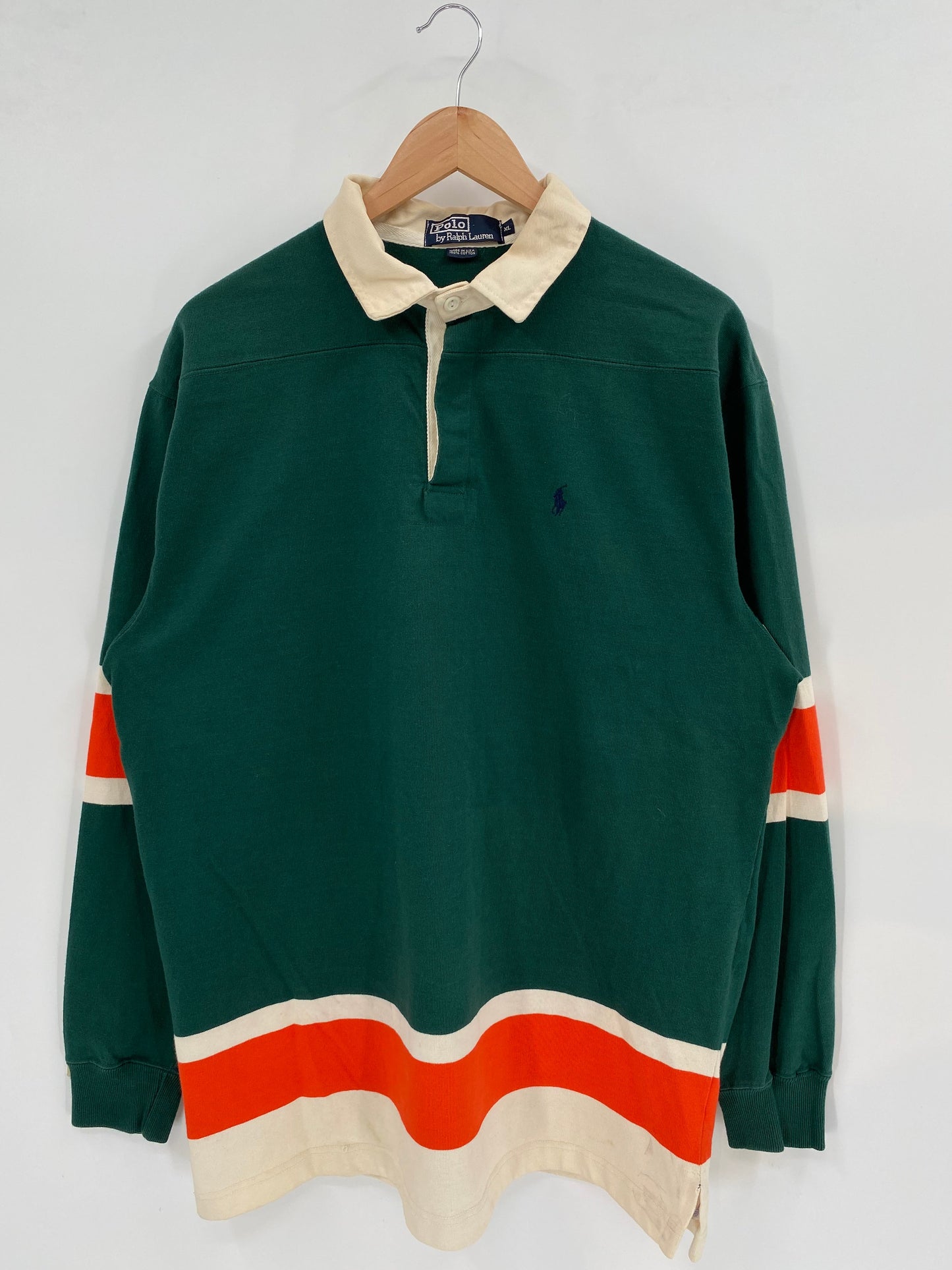 90's POLO RALPH LAUREN Size XL Vintage Rugby-Shirts / A4427