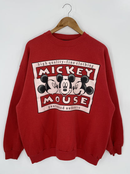 90’s DISNEY MICKEY Made in USA Size XL Vintage Sweat-shirt / E1152