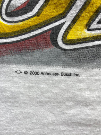 2000 NASCAR BUDWEISER Size L Vintage Racing T-shirts / 7170