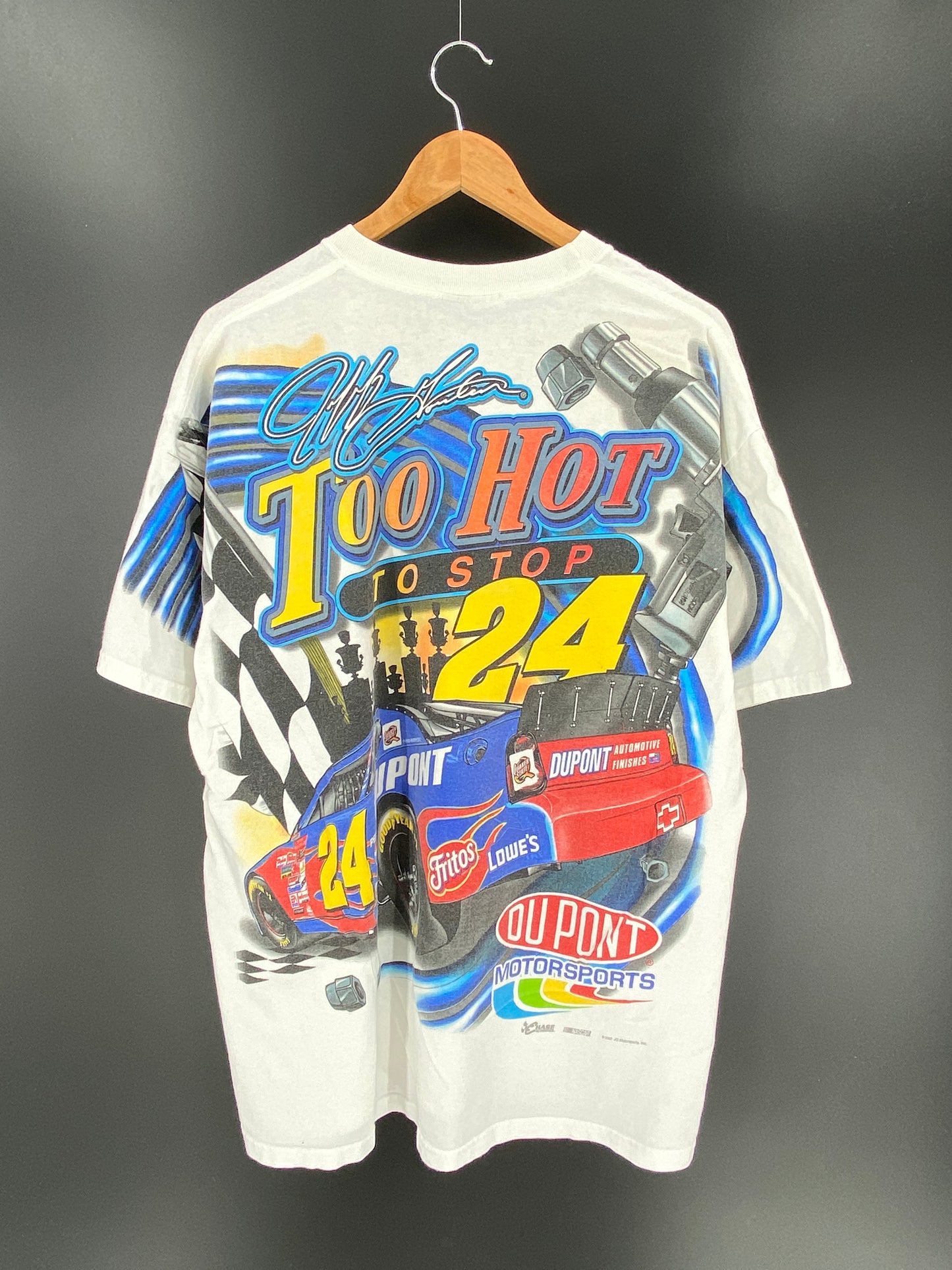 2002 NASCAR Size L Vintage Racing T-shirt / 9302