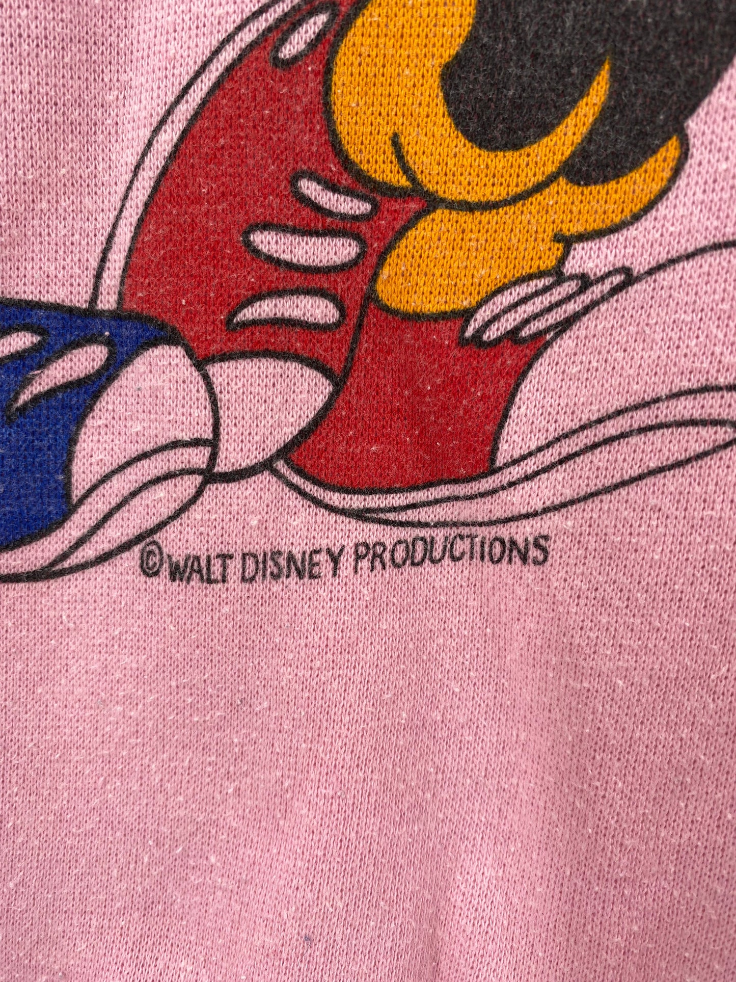80’s DISNEY MICKEY MINNIE Made in USA Size L Vintage Sweat-shirt / E5286S