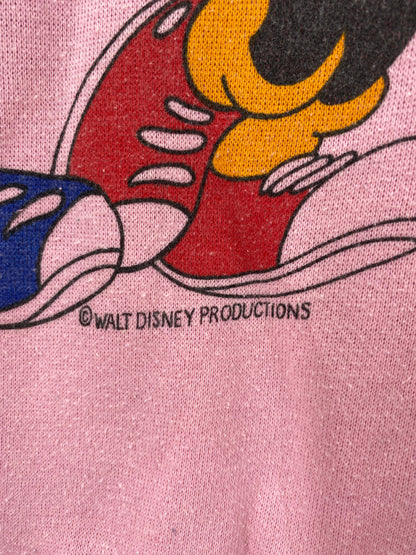 80’s DISNEY MICKEY MINNIE Made in USA Size L Vintage Sweat-shirt / E5286S
