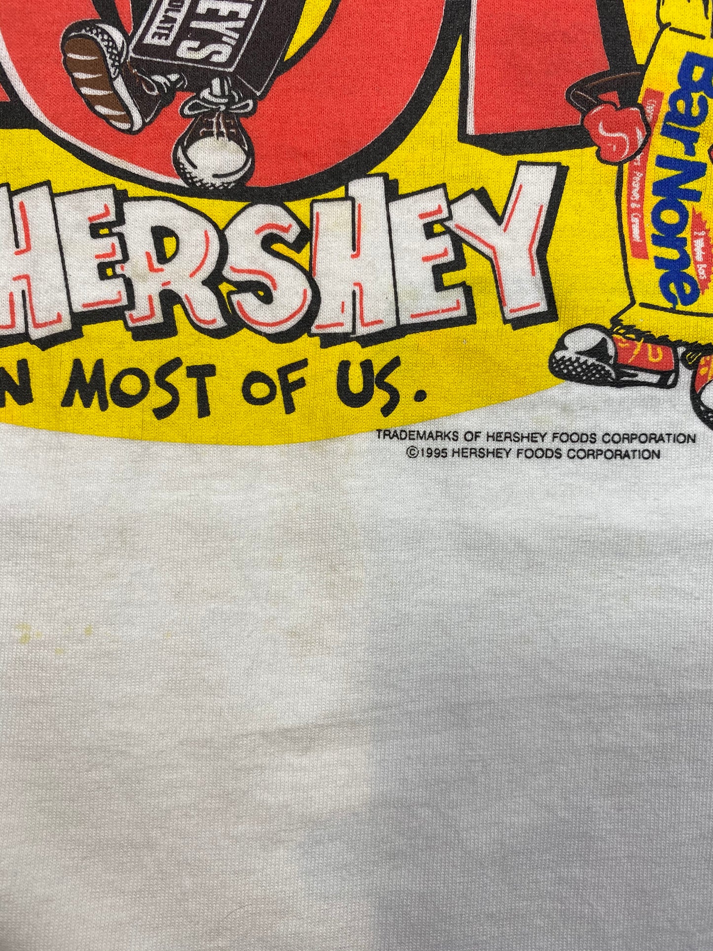 1995 HERSHEY Made in USA Size XL Vintage T-Shirt / 5615