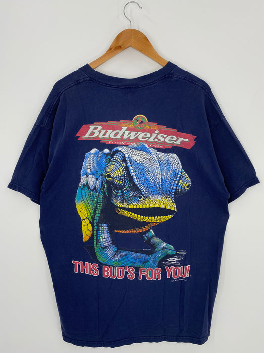 1998' BUDWEISER Size XL Vintage T-Shirt / K1154