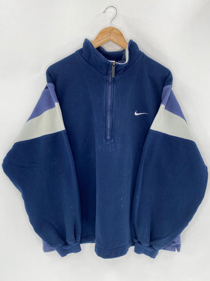 90’s NIKE Half-Zip Size XXL Vintage Sweat-Shirt / 5555
