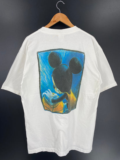 90's DISNEY MICKEY BASKET BALL Size XL Vintage Sweat-Shirts / A231