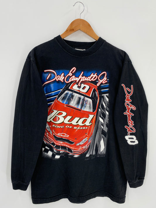Vintage NASCAR DELE EARNHARDT JR Size L Racing Long sleeve T-Shirt / k648