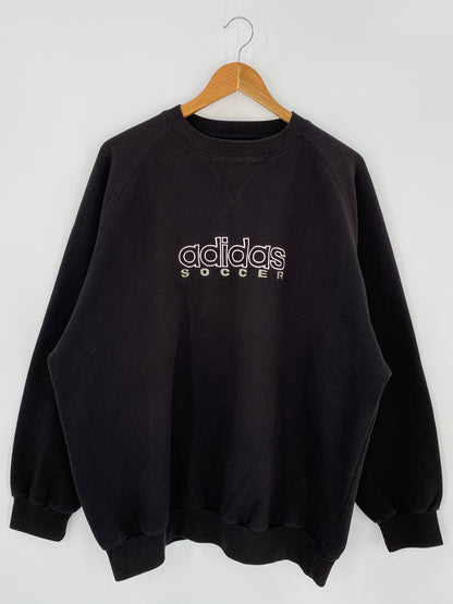 90’s ADIDAS SOCCER Size XL Vintage Sweat-shirt / 8644