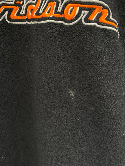 Vintage HARLEY DAVIDSON Approx. Size XL Half Zip Sweat-shirt / K3975