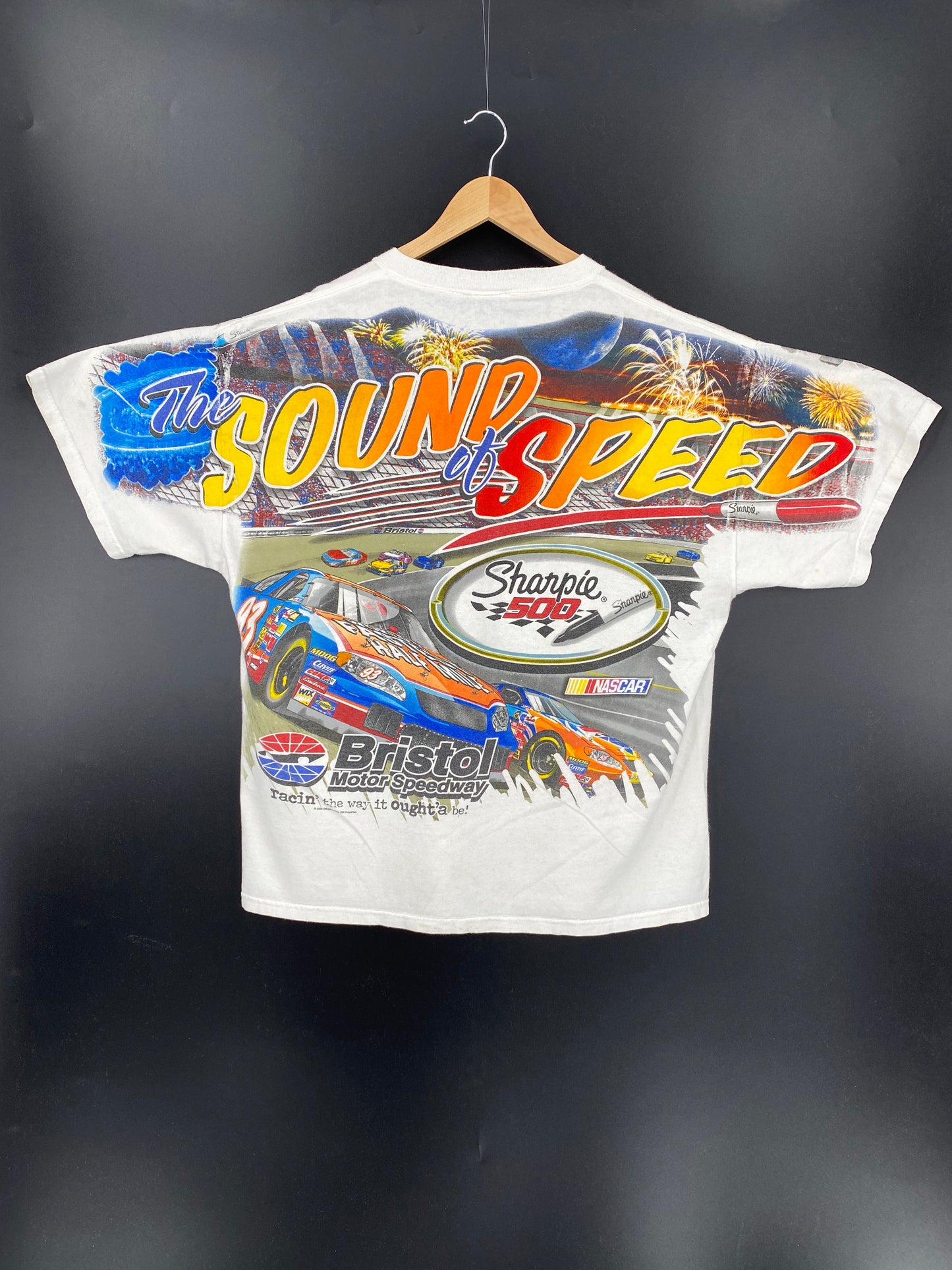 Vintage NASCAR Size L Racing T-Shirt / K1583
