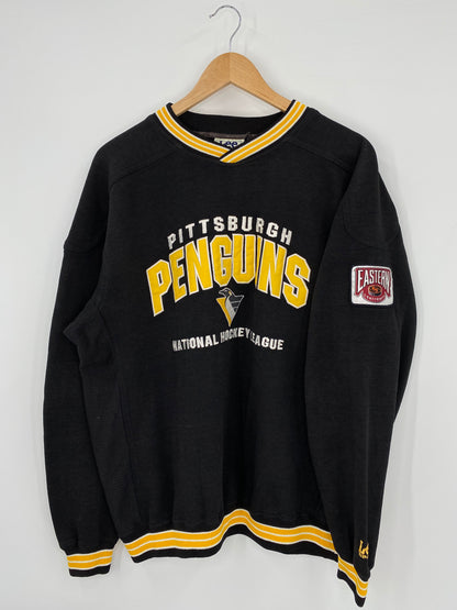 90’s PITTSBURGH PENGUINS Size L Vintage NHL Sweat shirt / K3136