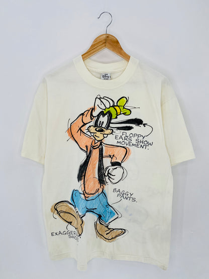 00' DISNEY GOOFY Made in USA Size XL Vintage T-shirt  / 6110