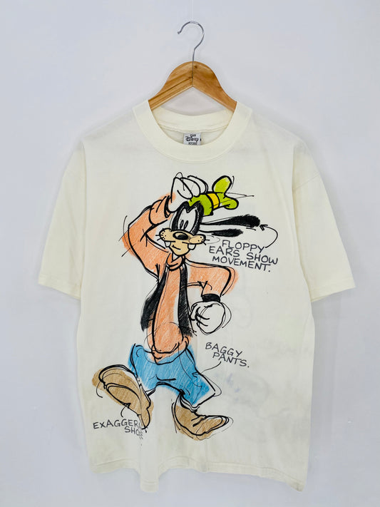 00' DISNEY GOOFY Made in USA Size XL Vintage T-shirt  / 6110