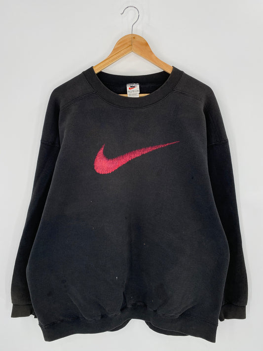 90’s NIKE Center Logo Made in USA Size XL Vintage Sweat-Shirt / 7407