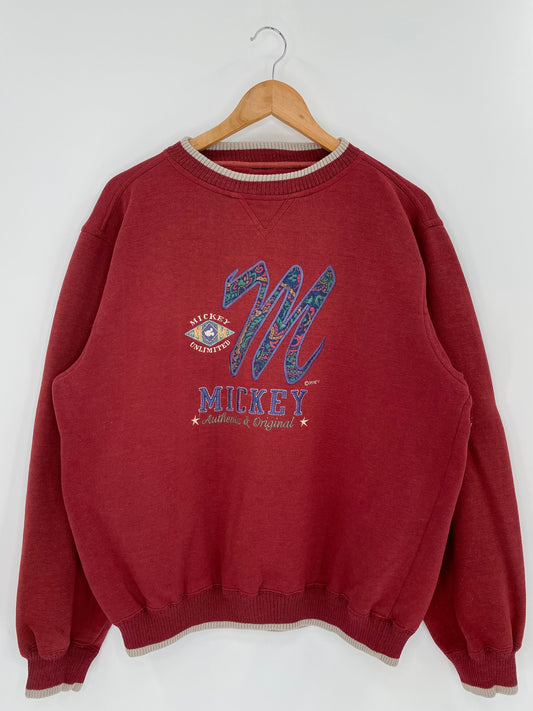 Vintage DISNEY MICKEY Size No Tag(Approx.L) Sweat-shirt / A7149