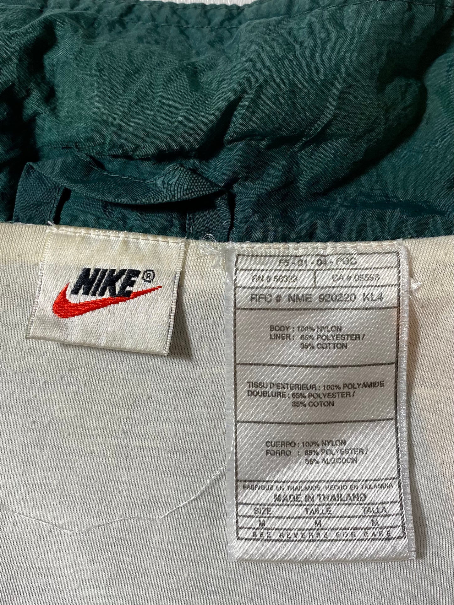 90’s NIKE AIR Size M Vintage Nylon Jacket  / 9100