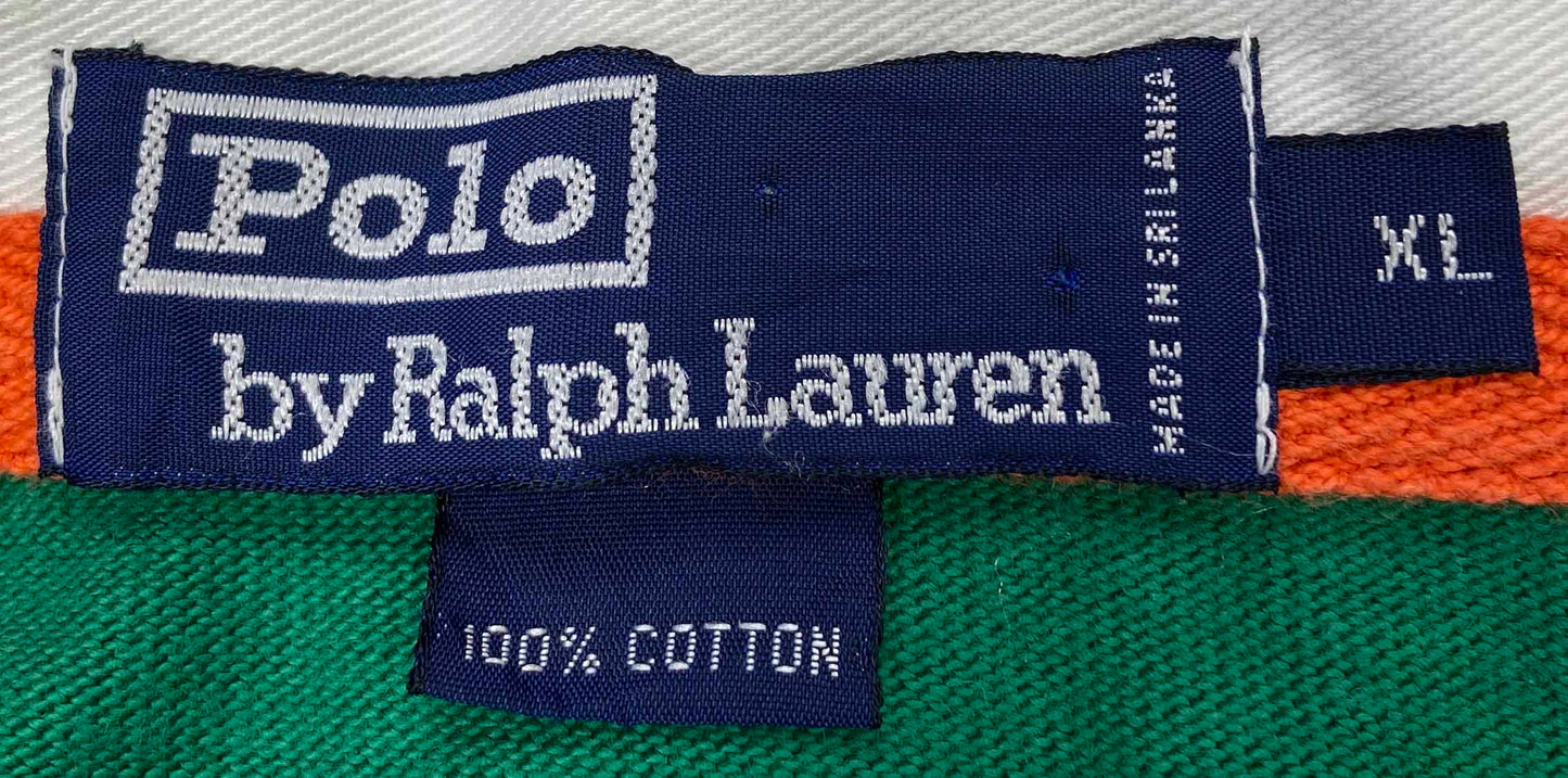 90's POLO RALPH LAUREN Size XL Vintage Rugby-Shirt / k193