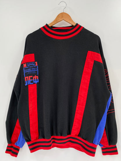 90's ADIDAS Size No tag (Approx.XL) Vintage Sweat-Shirts / k1389