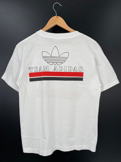 .80’s ADIDAS Size M MADE IN USA Vintage T-shirt / A4336