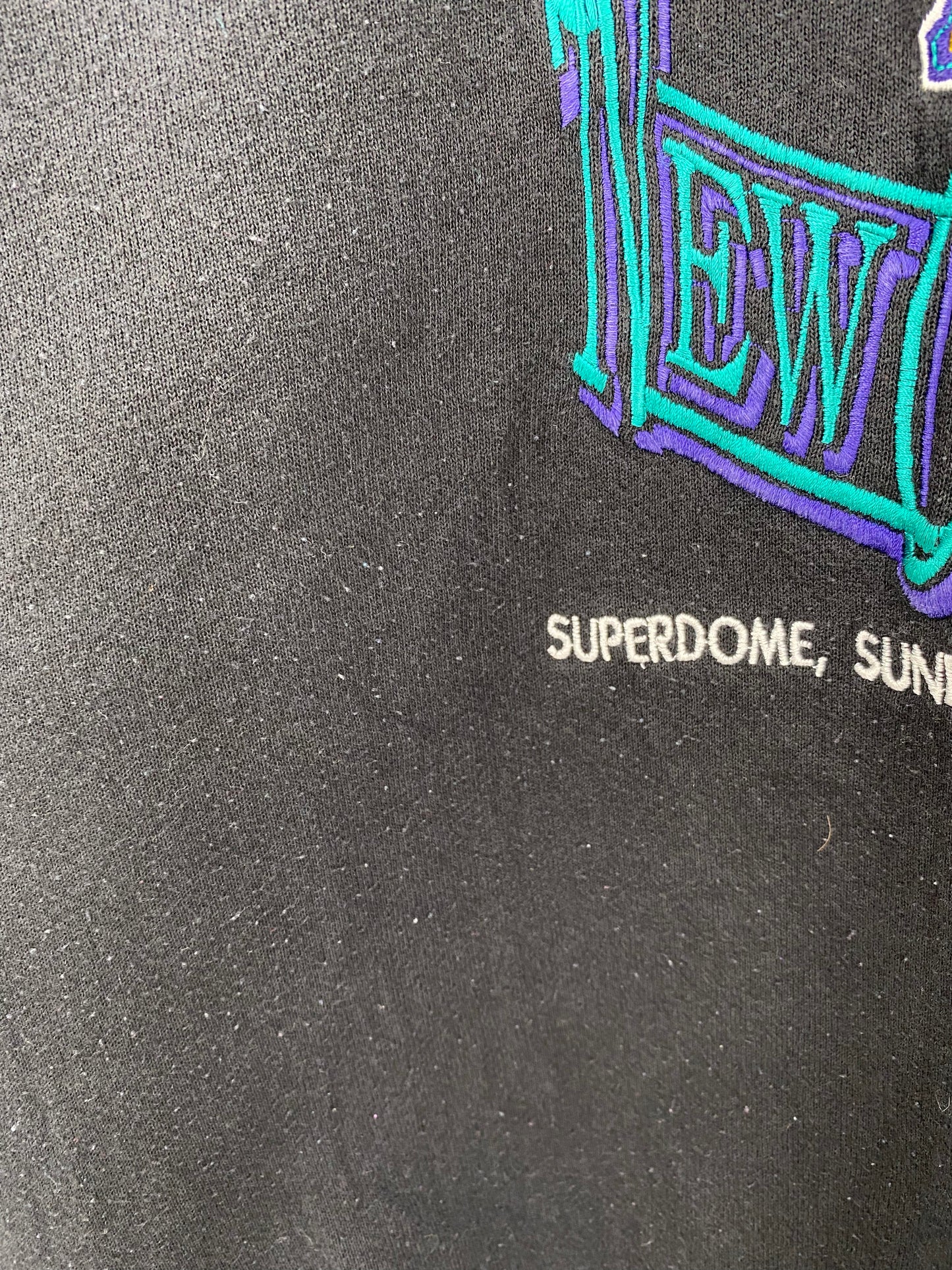 1997' SUPER BOWL NEW ORLIEANS Made in USA Size XL Vintage NFL Sweat shirt / K3096