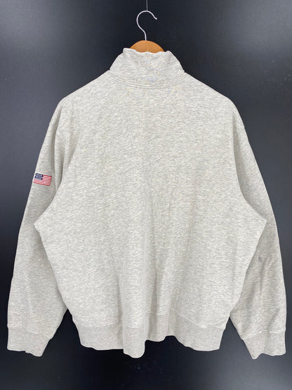 90's POLO RALPH LAUREN Size XL Half-Zip Vintage Sweat-Shirt / k195