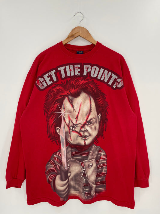 00' CHILD’S PLAY CHUCKY Size XL Vintage Long Sleeve T-Shirt / 9311