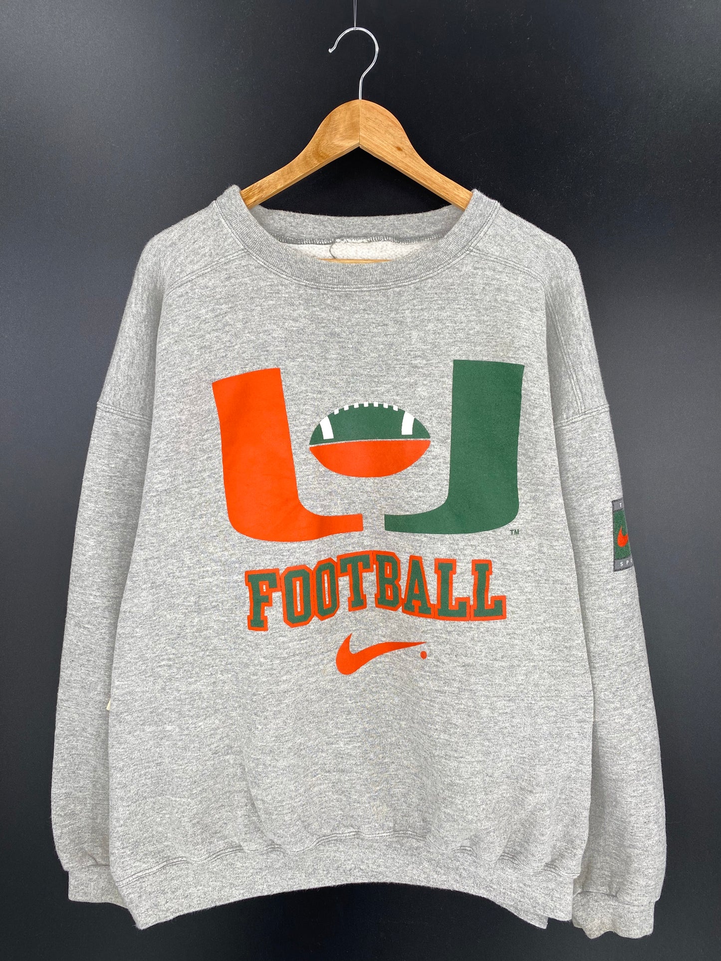 90’s NIKE FOOTBALL Size Approx.XL Vintage Sweat-shirt /9122